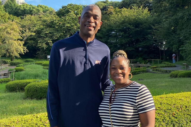 Dikembe Mutombo and His Wife Rose