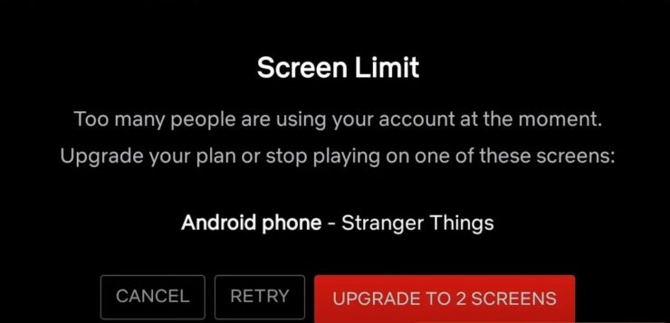 Screen Limit on Netflix