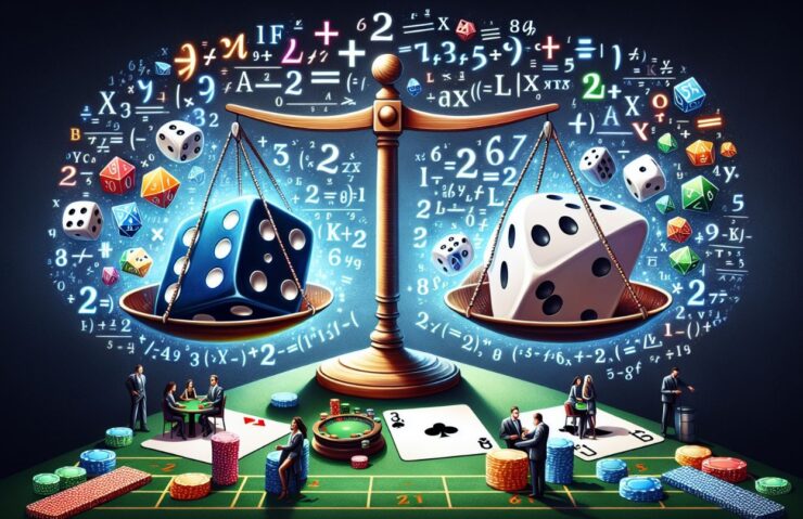 AI image of Gambling, luck and skill