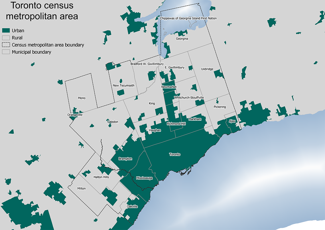 Population Growth in Canadian Urban Centers
