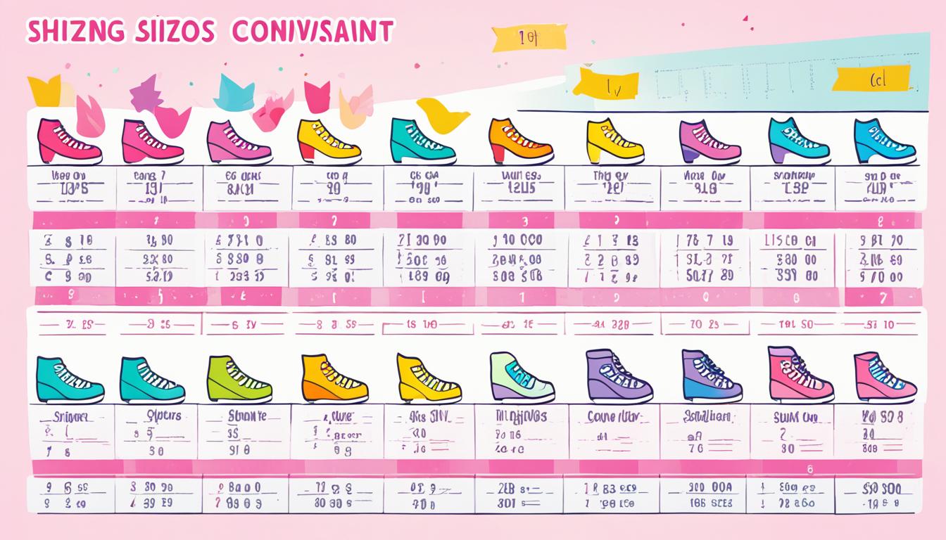 Guía de conversión de tallas de zapatos de mujer a niño